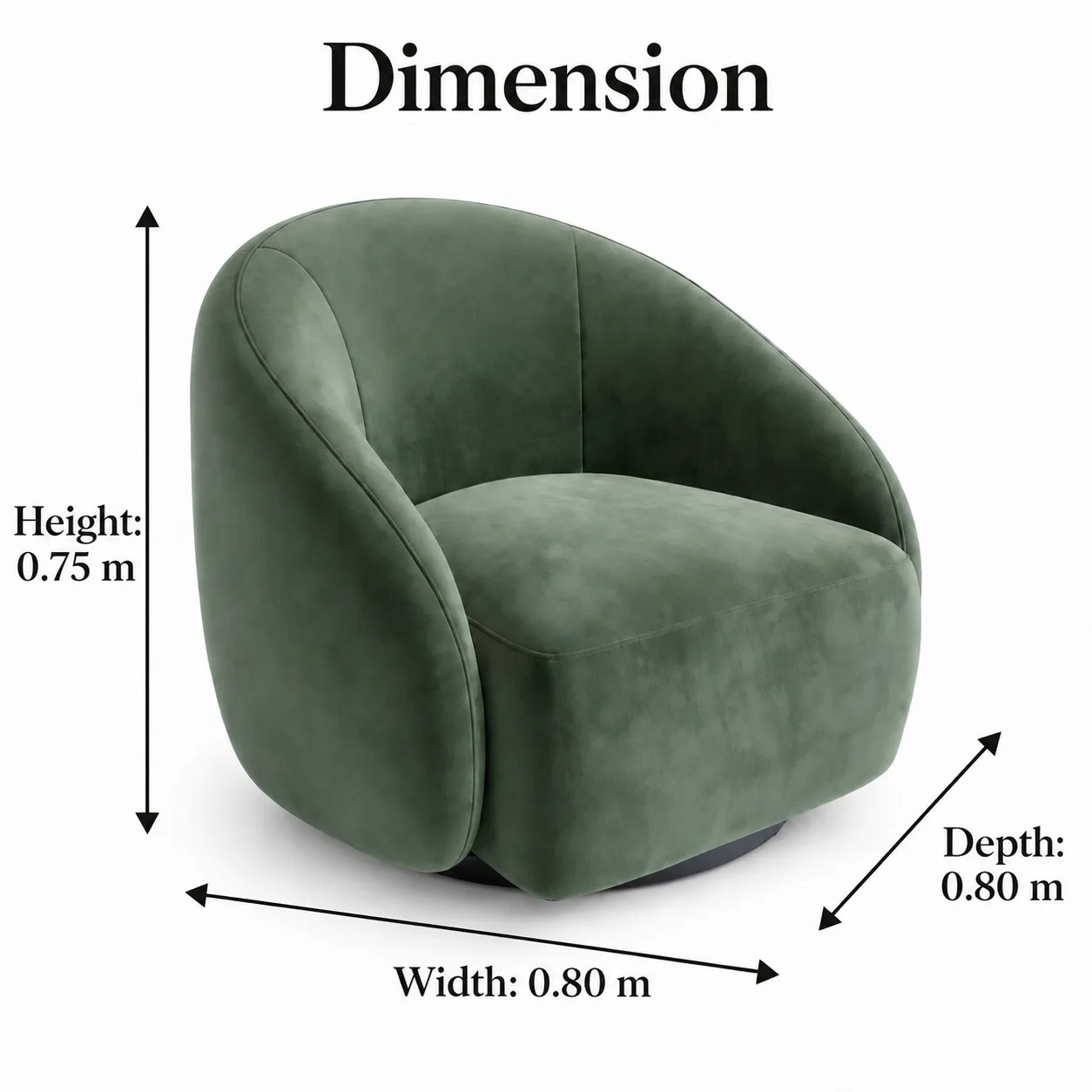 Curved Lounge Chair - Image 5