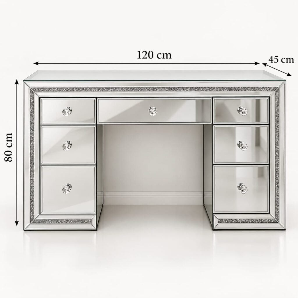 AMALFI ELITE MIRROR VANITY TABLE