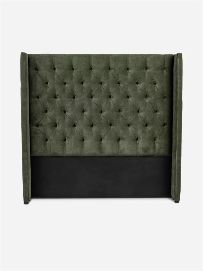 Wingback Headboard Danny Olive Green