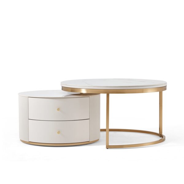 Dalmint Nero Nesting Coffee Table Set