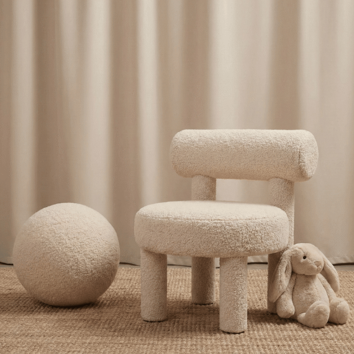 LUCA Kids Bouclé Armchair