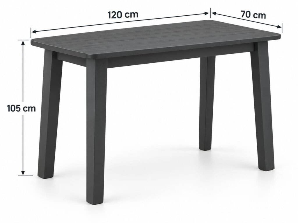 Diva 4 Seater Bar Table – Anthracite