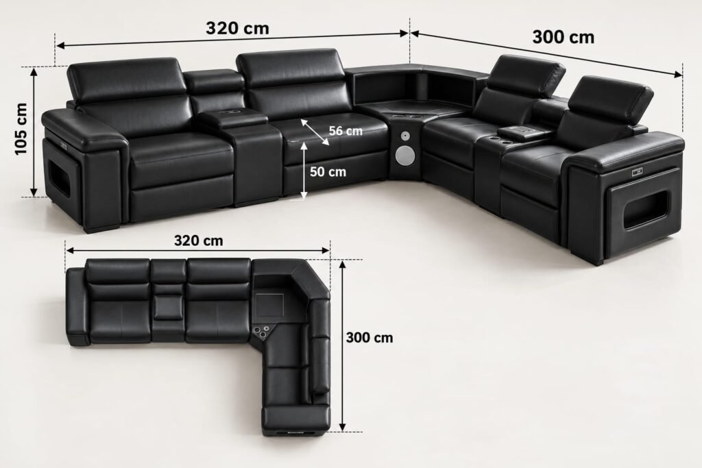 Athurine L Shaped Sofa – Regal Velvet/Vintage Luxury