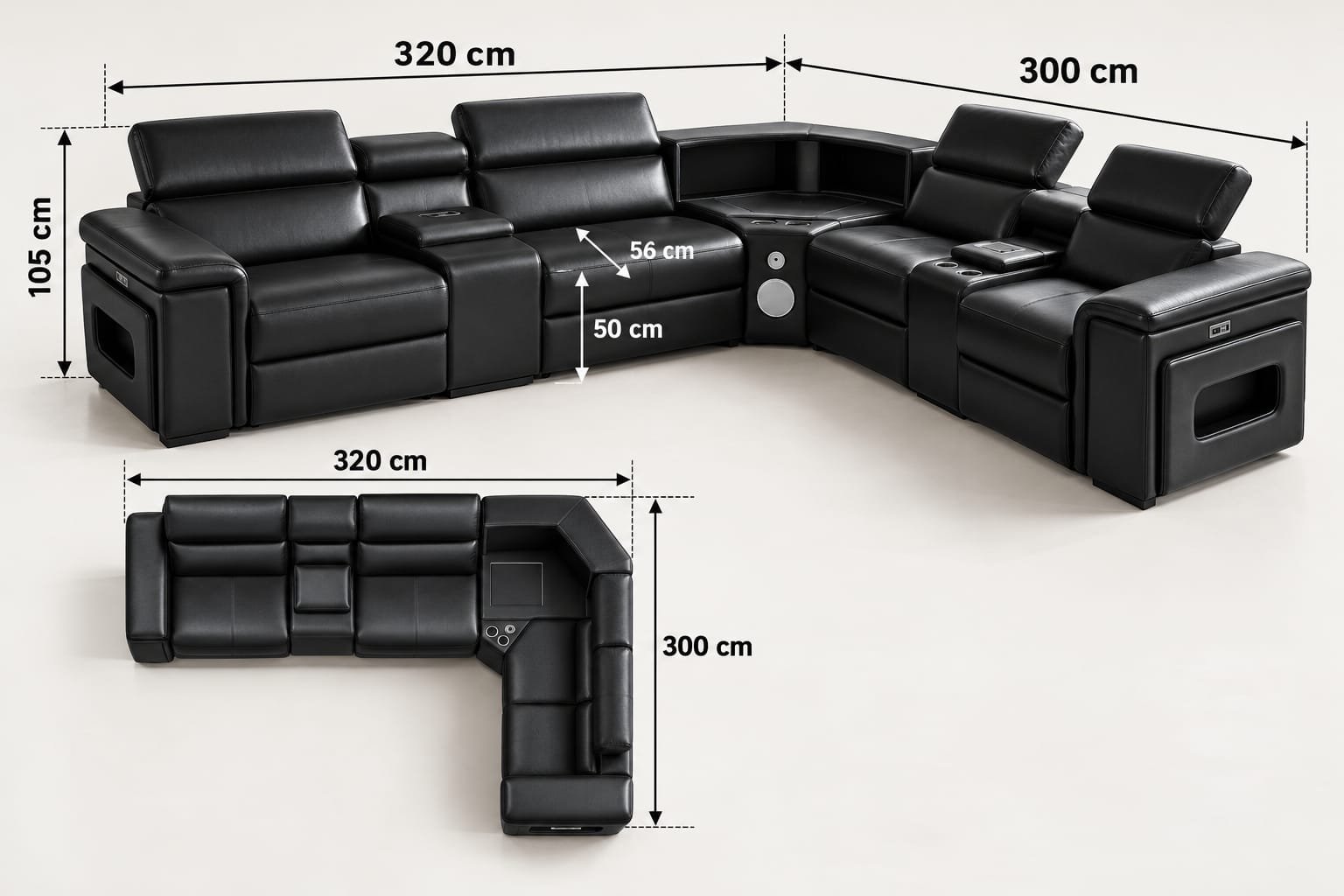 Athurine L-Shaped Sofa – Regal Velvet/Vintage Luxury - Image 2