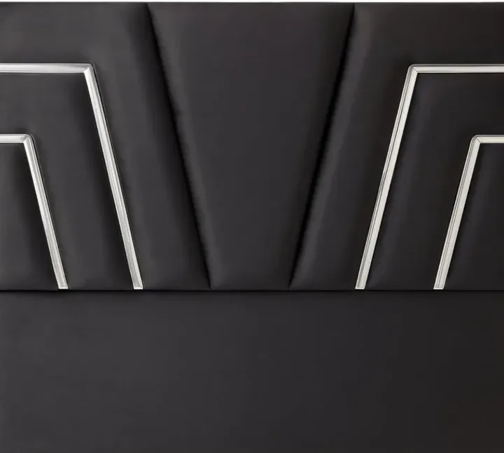 Onyx Grey Velvet Headboard (King)