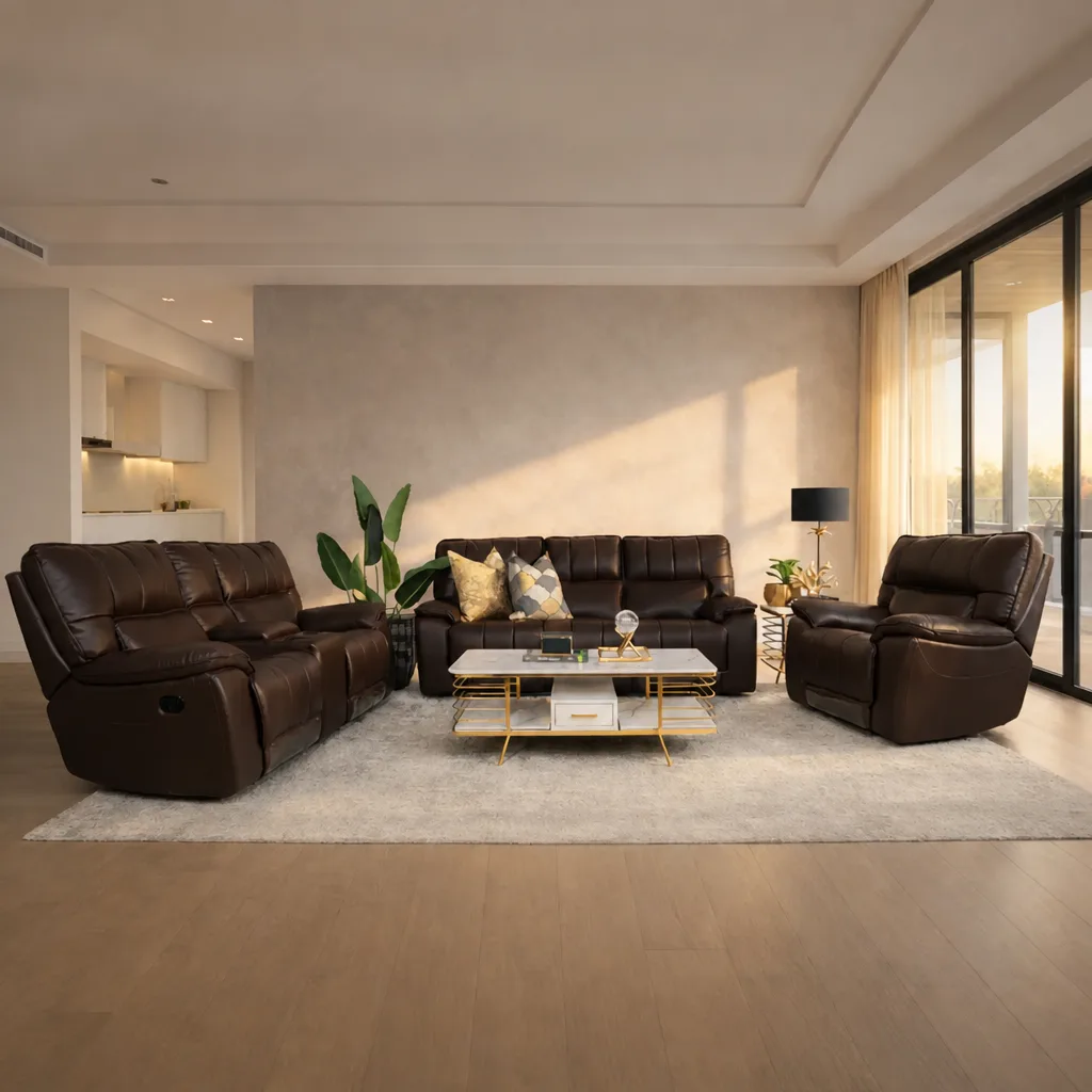 Bentley 3+2+1 Leather Recliner Home Theatre Suite