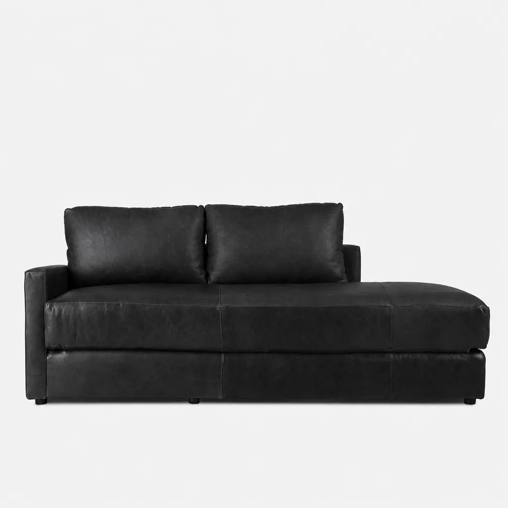 Delia Leather Sleeper Couch Codiac Taupe