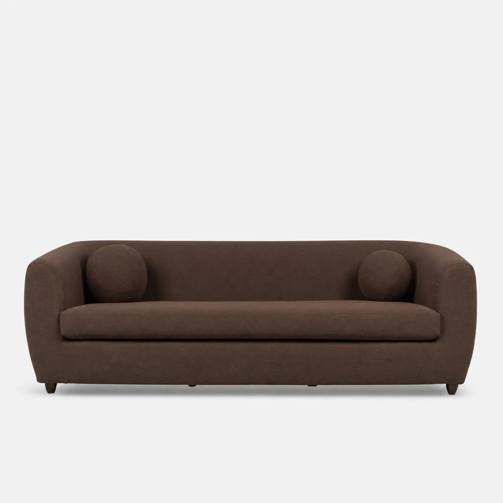 Ellis 4 Seater Couch LuxGuard Boucle Snowdown Nougat