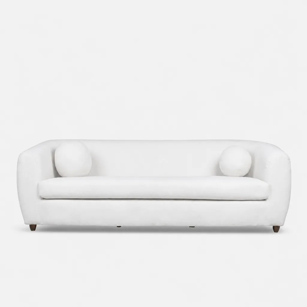 Ellis 4 Seater Couch LuxGuard Boucle Snowdown Nougat