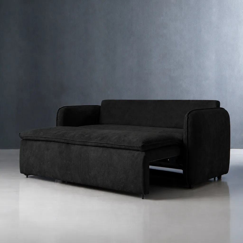 Hudson 3 Seater Sleeper Couch – Slate