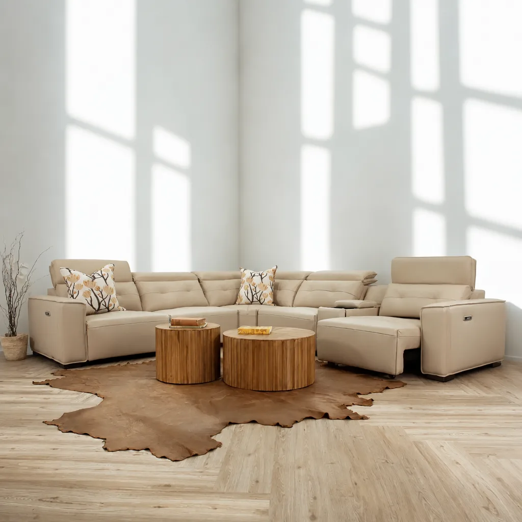 Marbella Leather Corner Couch