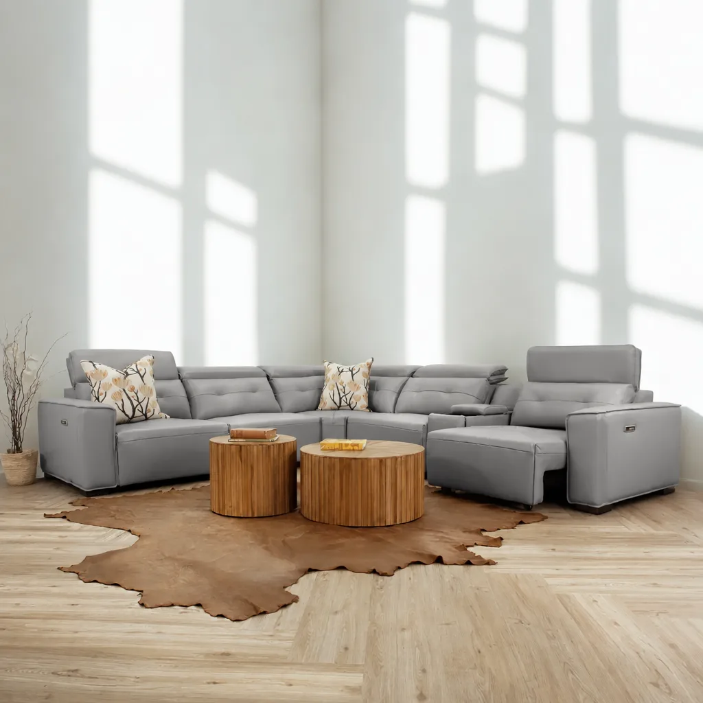 Marbella Leather Corner Couch