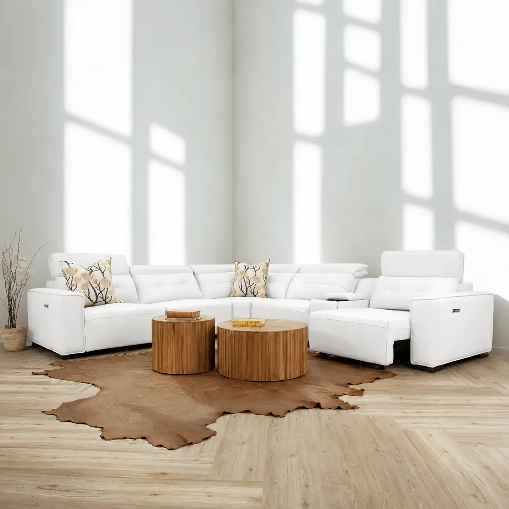 Marbella Leather Corner Couch