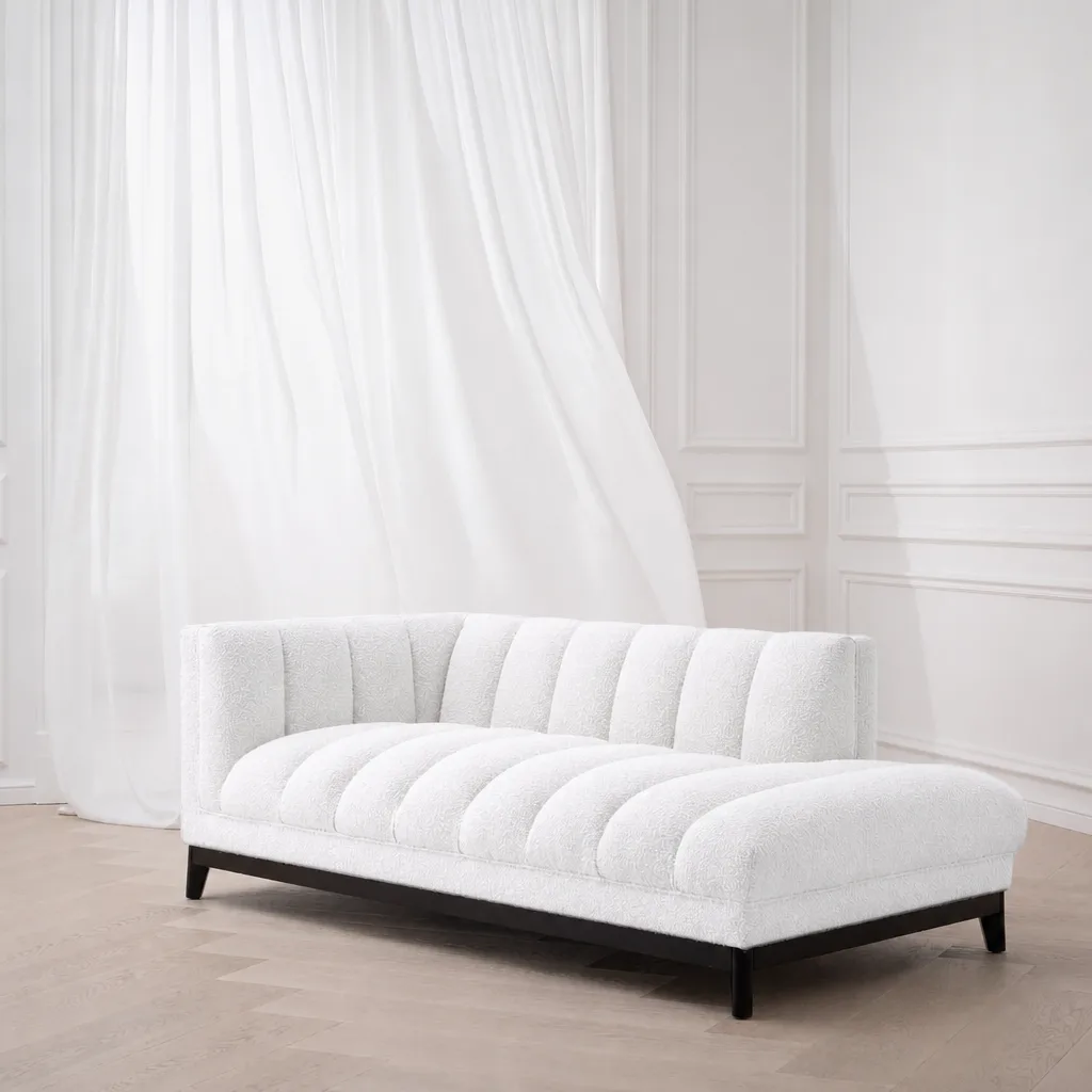 Pearl Flutted Chaise