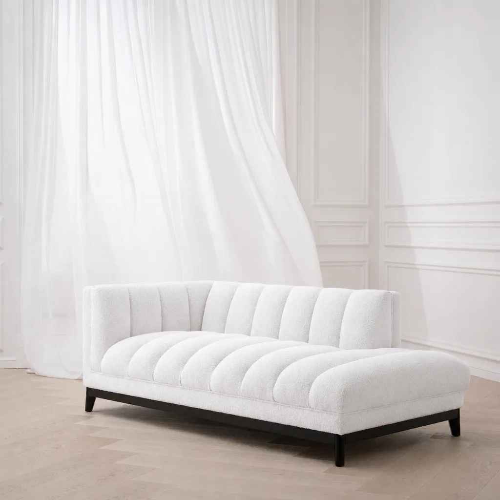 Pearl Flutted Chaise