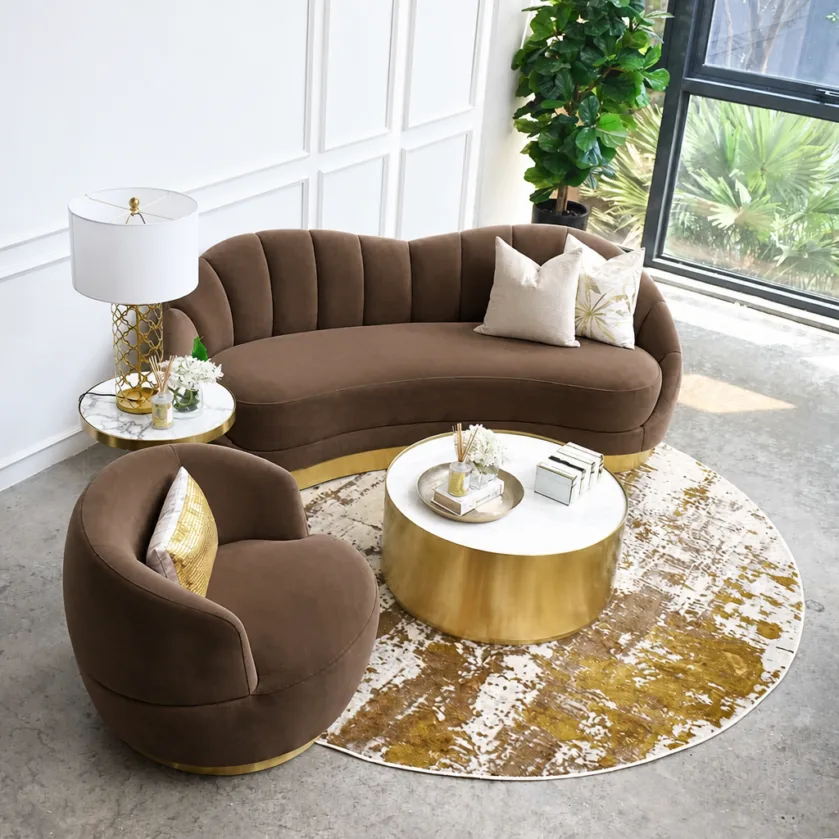 RENZO LUXE CURVED SOFA