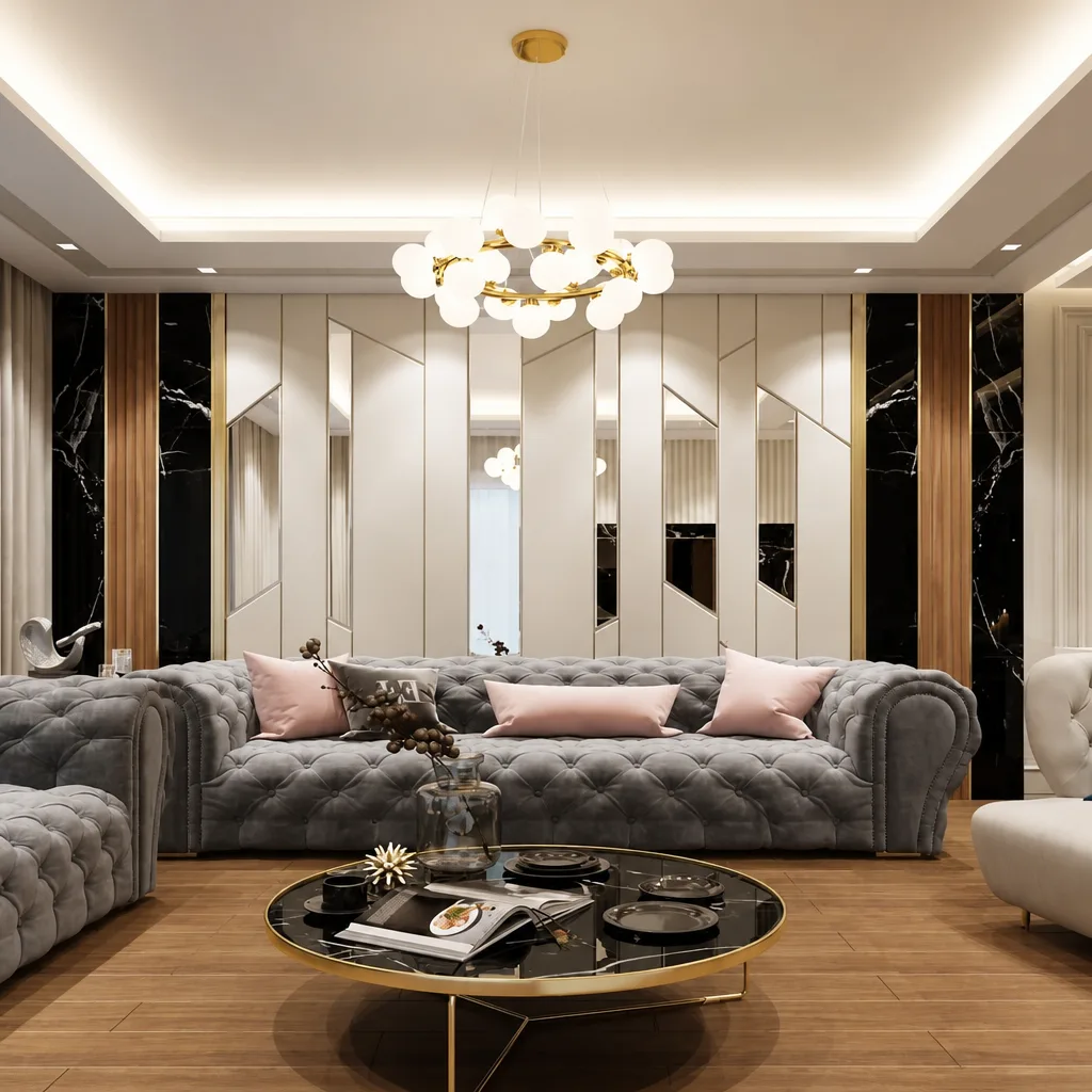 SAVERIO MODERN PANEL SOFA