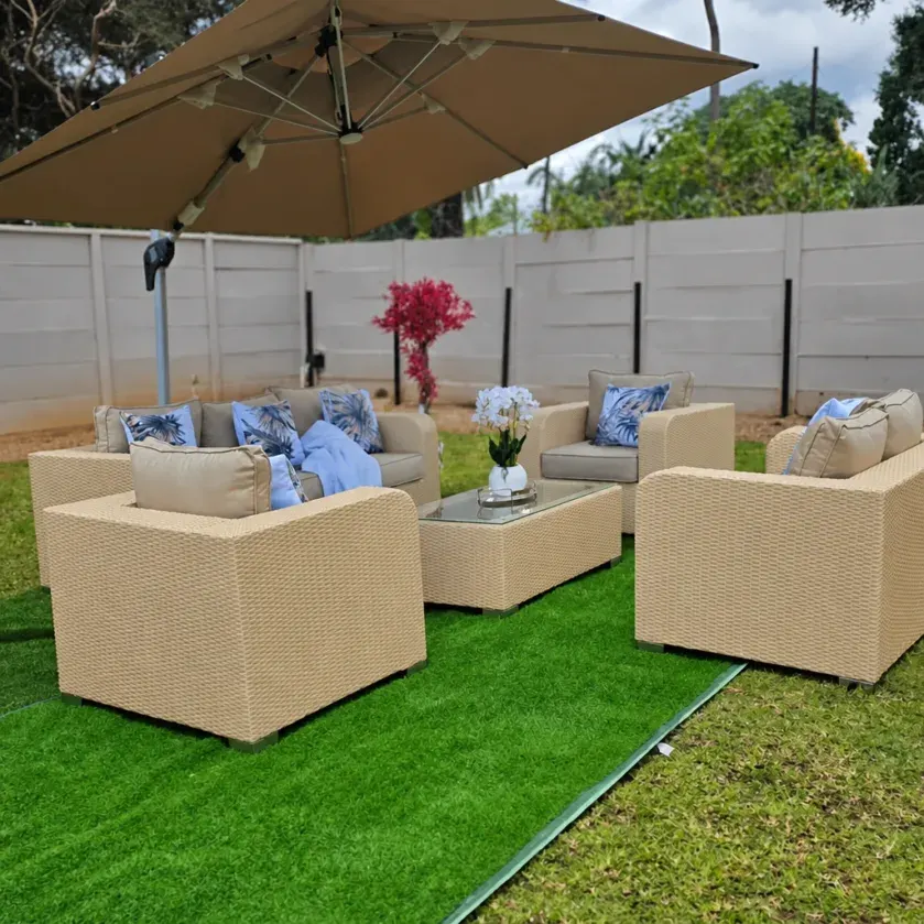 Serenity Woven Outdoor Lounge Set – 5 Piece Patio Collection