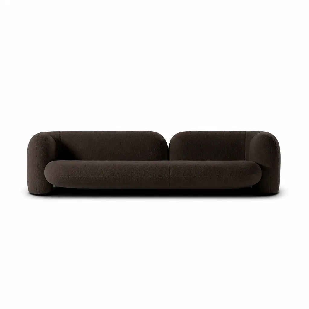 SOPHIA Modern Minimalist Sofa | Luxury Curved Upholstered Couch