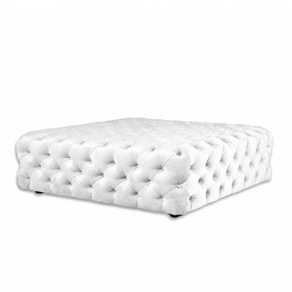 Square Buttoned Ottoman
