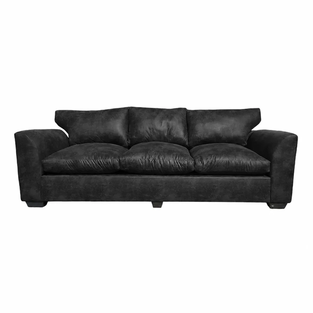 The Mediterranean 3 Seater Brown Tuxedo Sofa Col