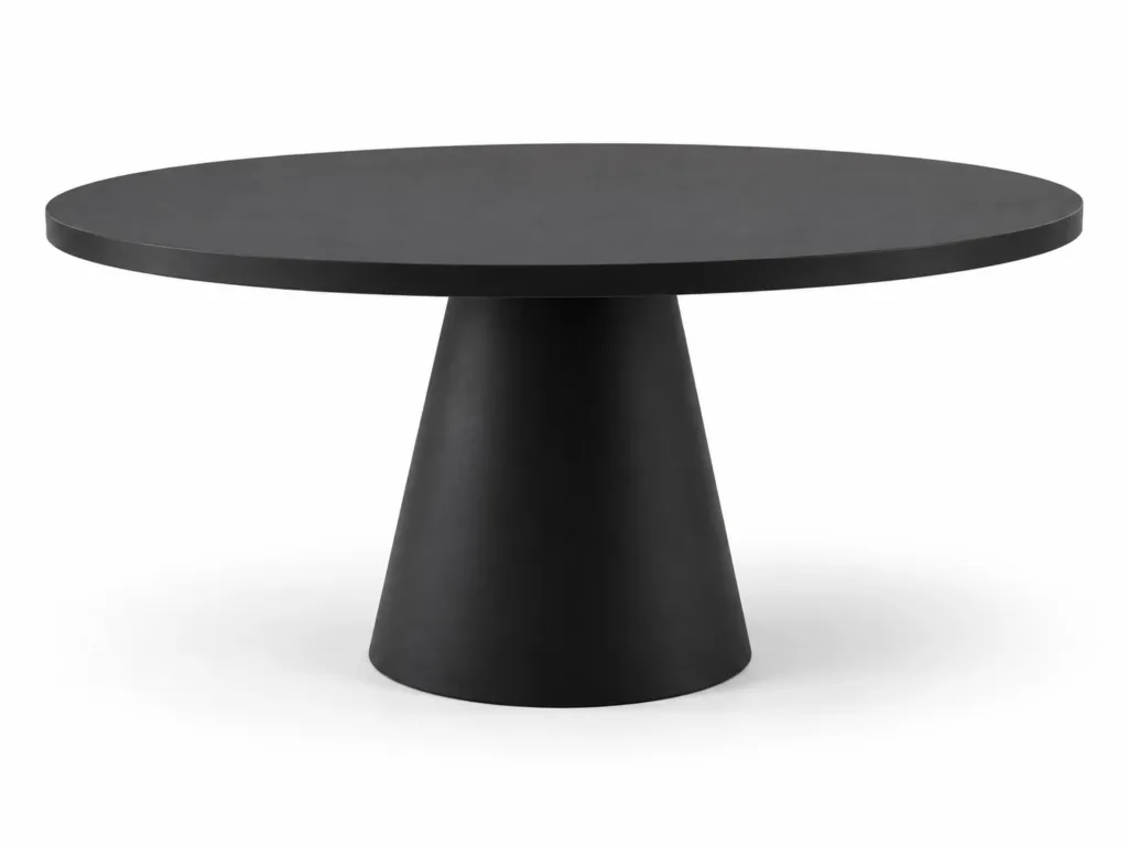 Noir Haven 6 Seater Round Dining Set