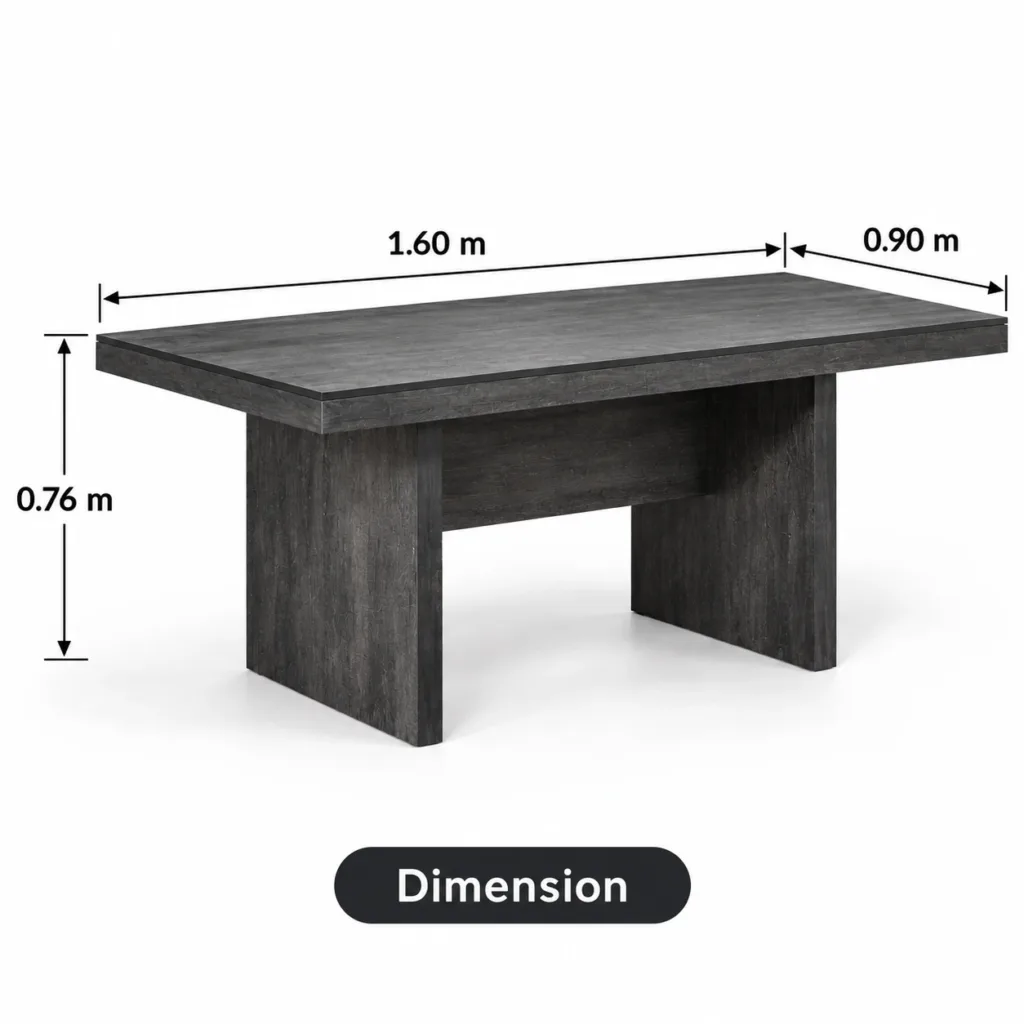 Luna 7 Piece Dining Room Suite, Black