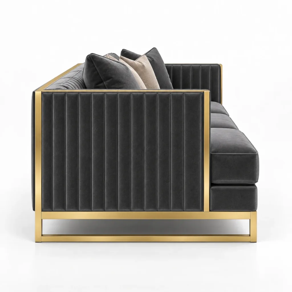Luxe Noir 3 Seater Sofa