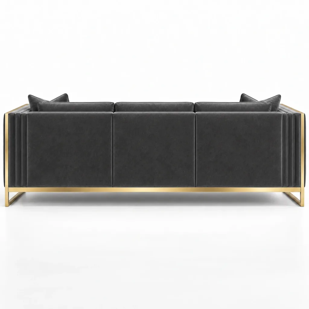 Luxe Noir 3 Seater Sofa