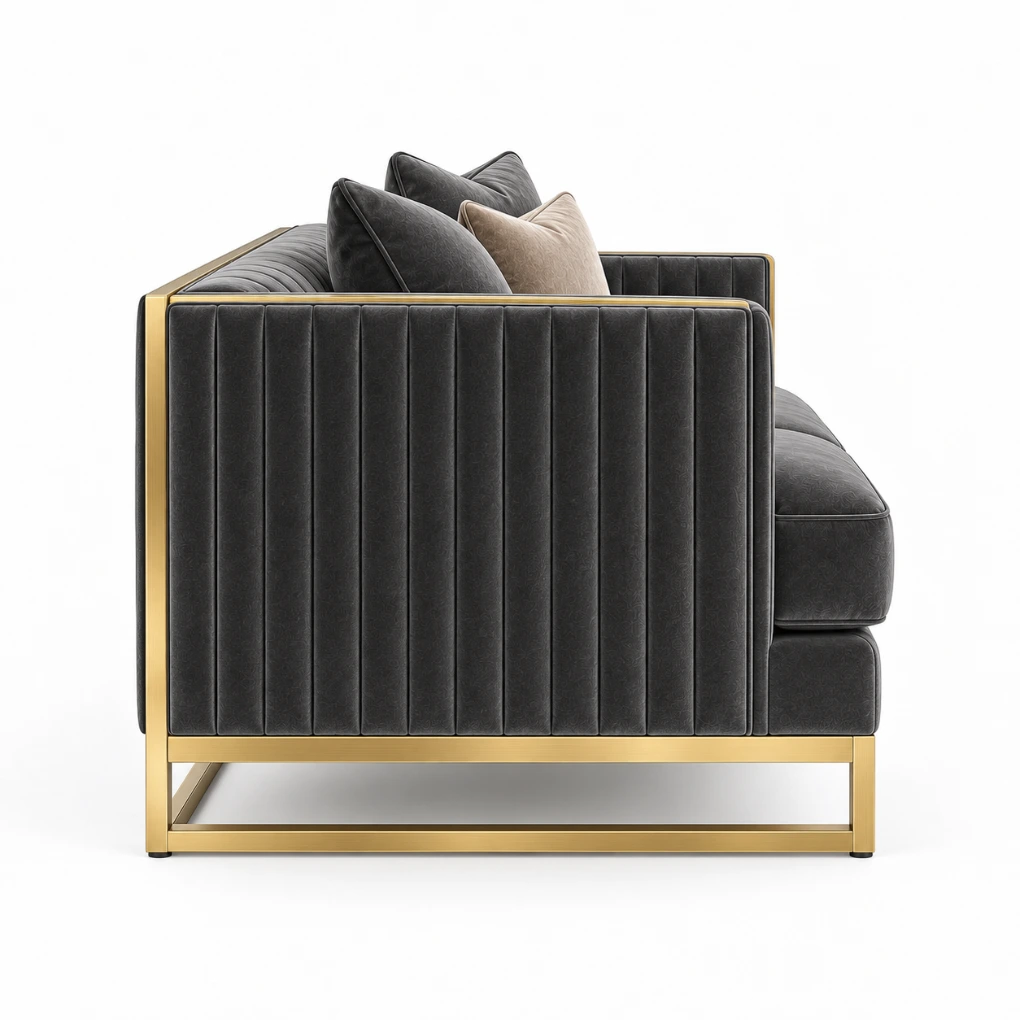 Luxe Noir 2 Seater Sofa