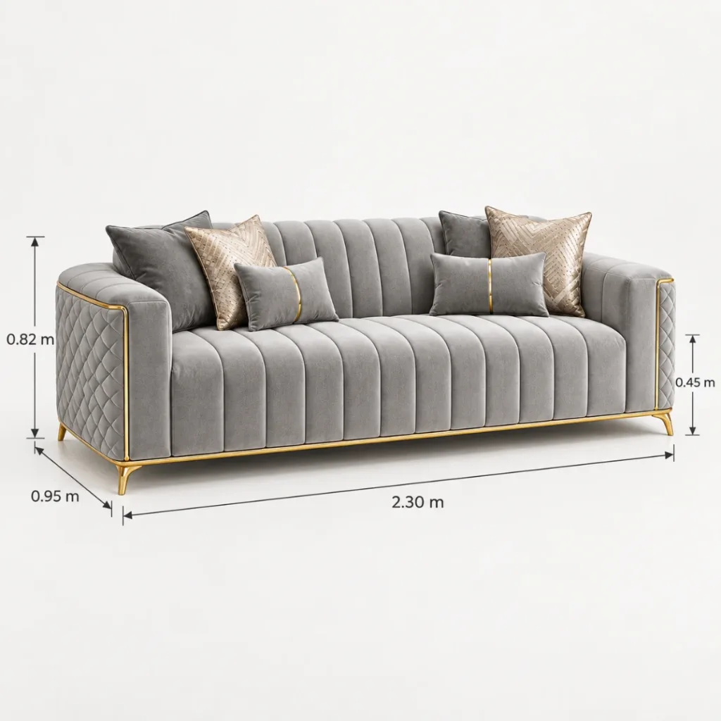 Seraphina Luxe 3 Seater Sofa