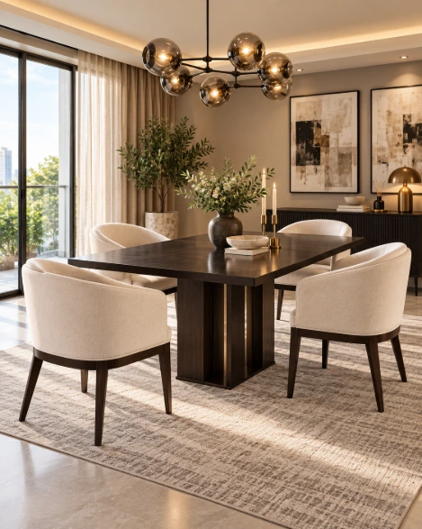 Valencia Premium 4-Seater Dining Set
