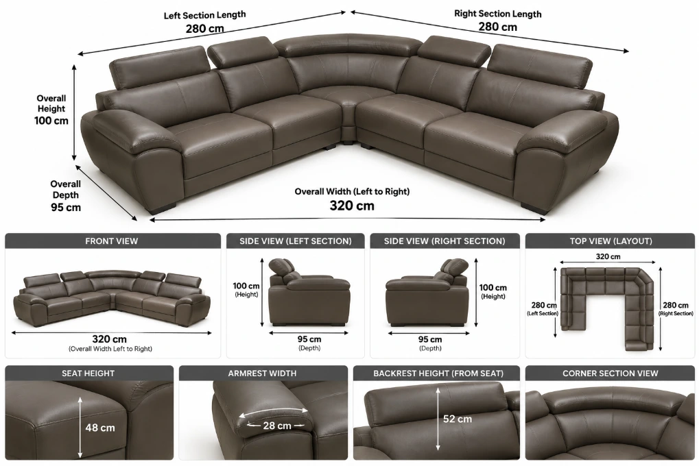 Modern L-Shape Sectional Lounge Suite - Image 2