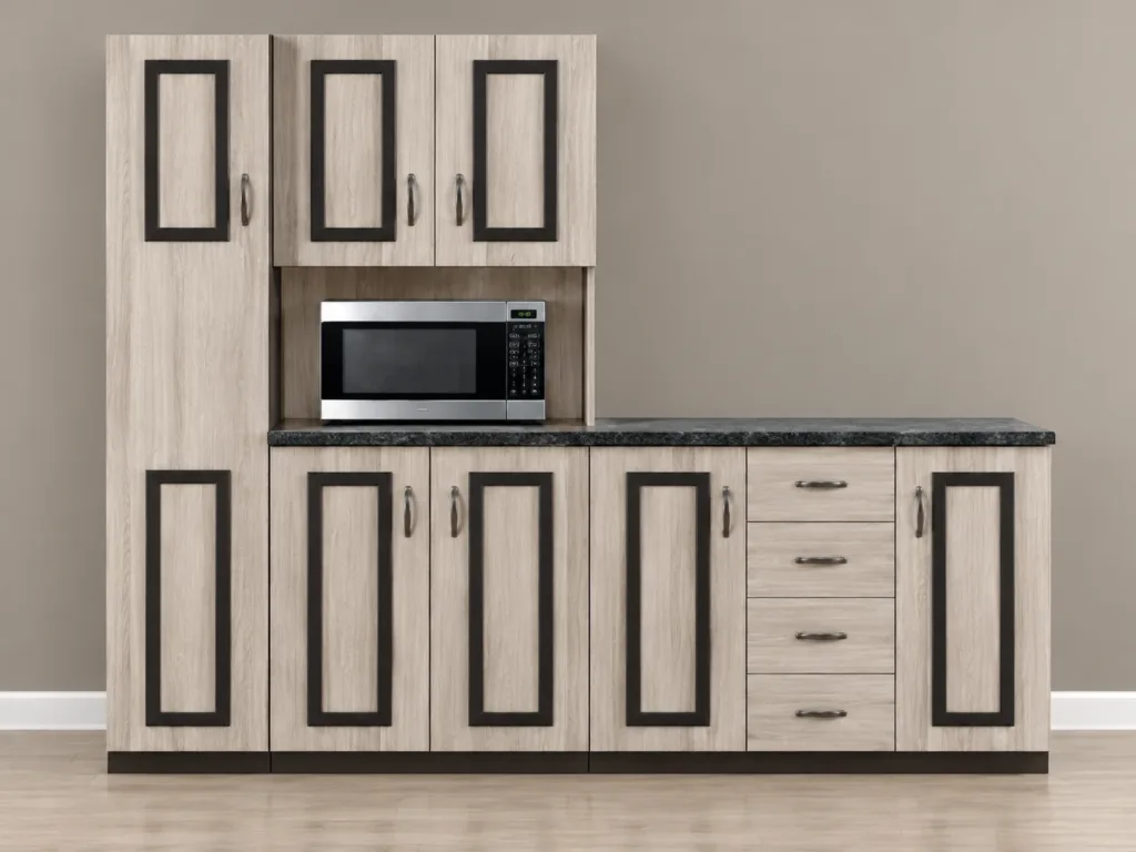 Modern Modular Kitchen Cabinet Set With Ample Storage