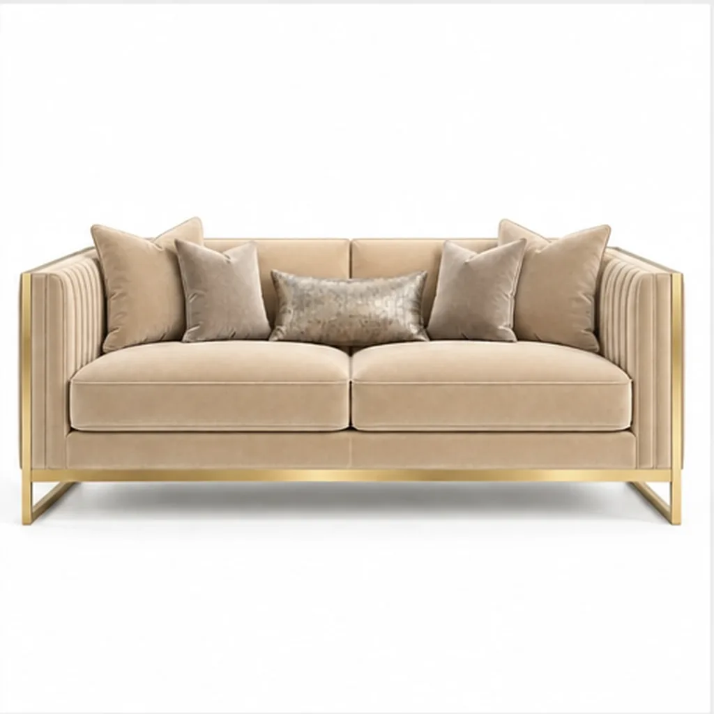 Luxe Noir 2 Seater Sofa