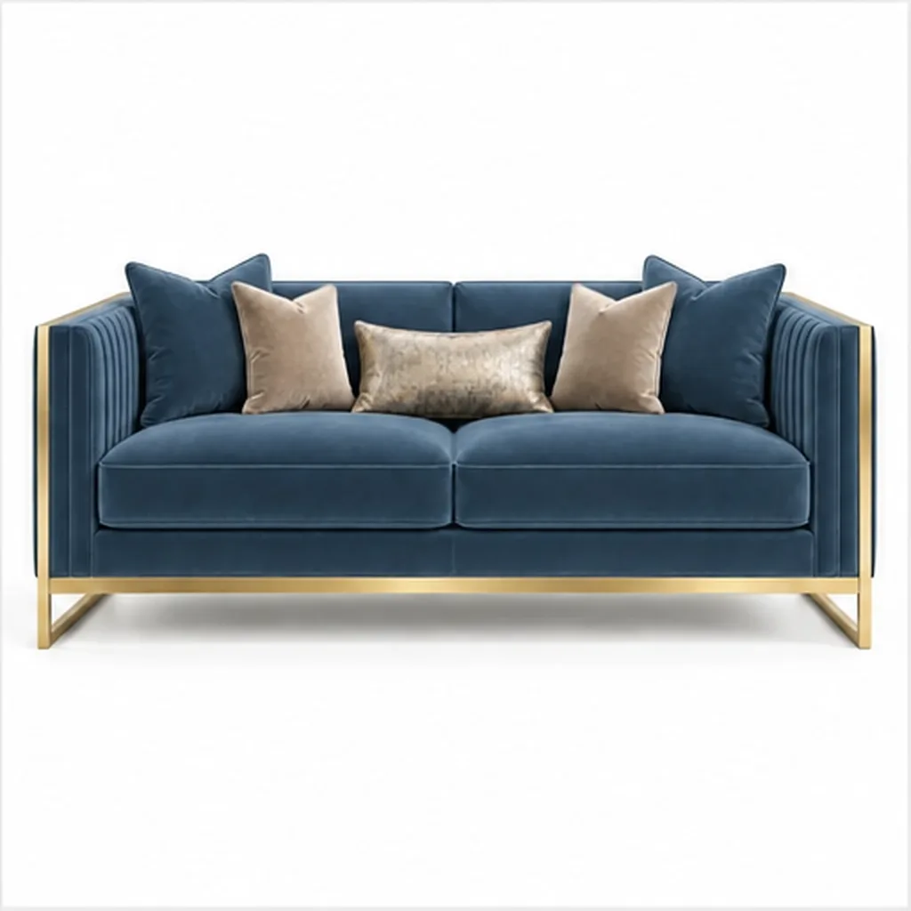 Luxe Noir 2 Seater Sofa