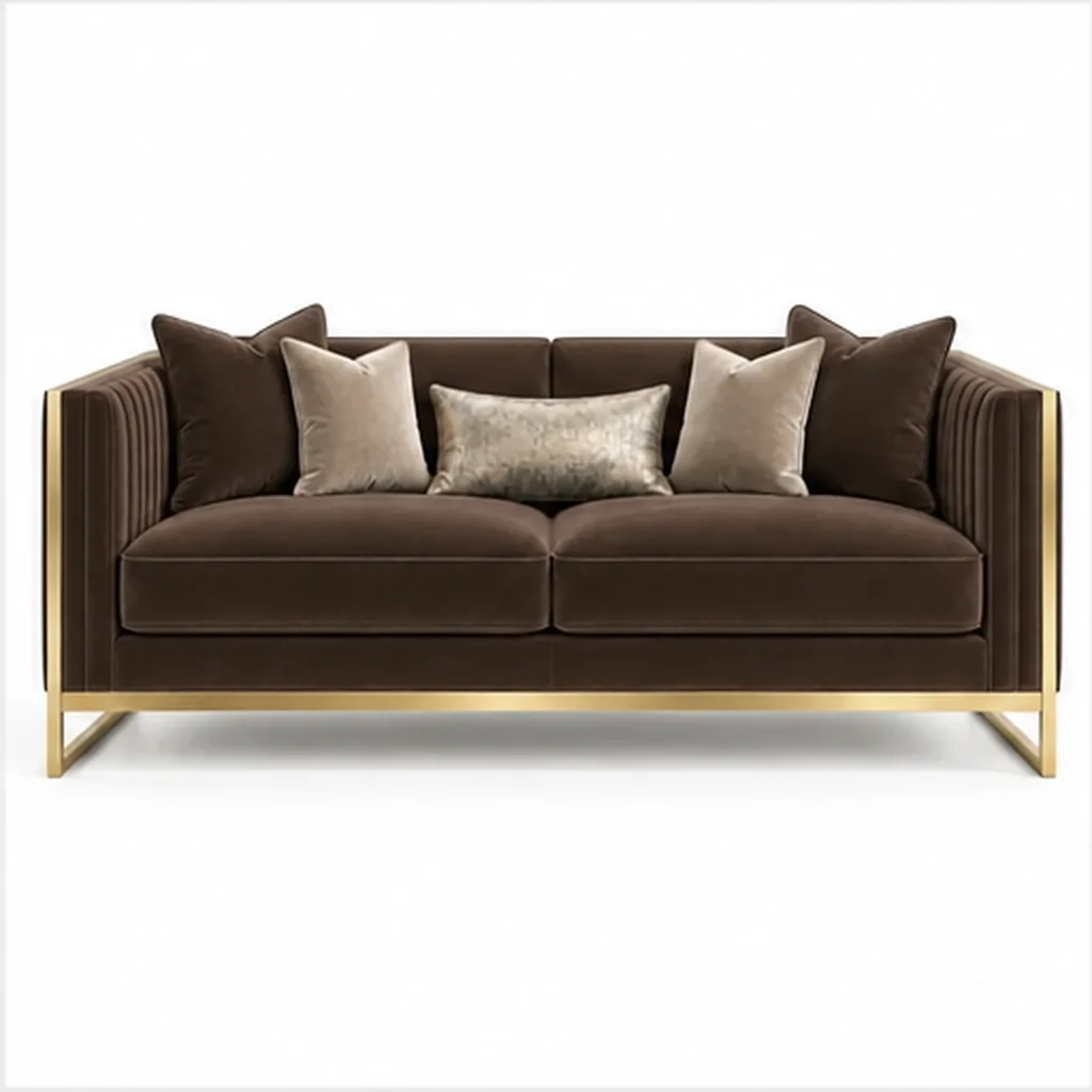Luxe Noir 2 Seater Sofa