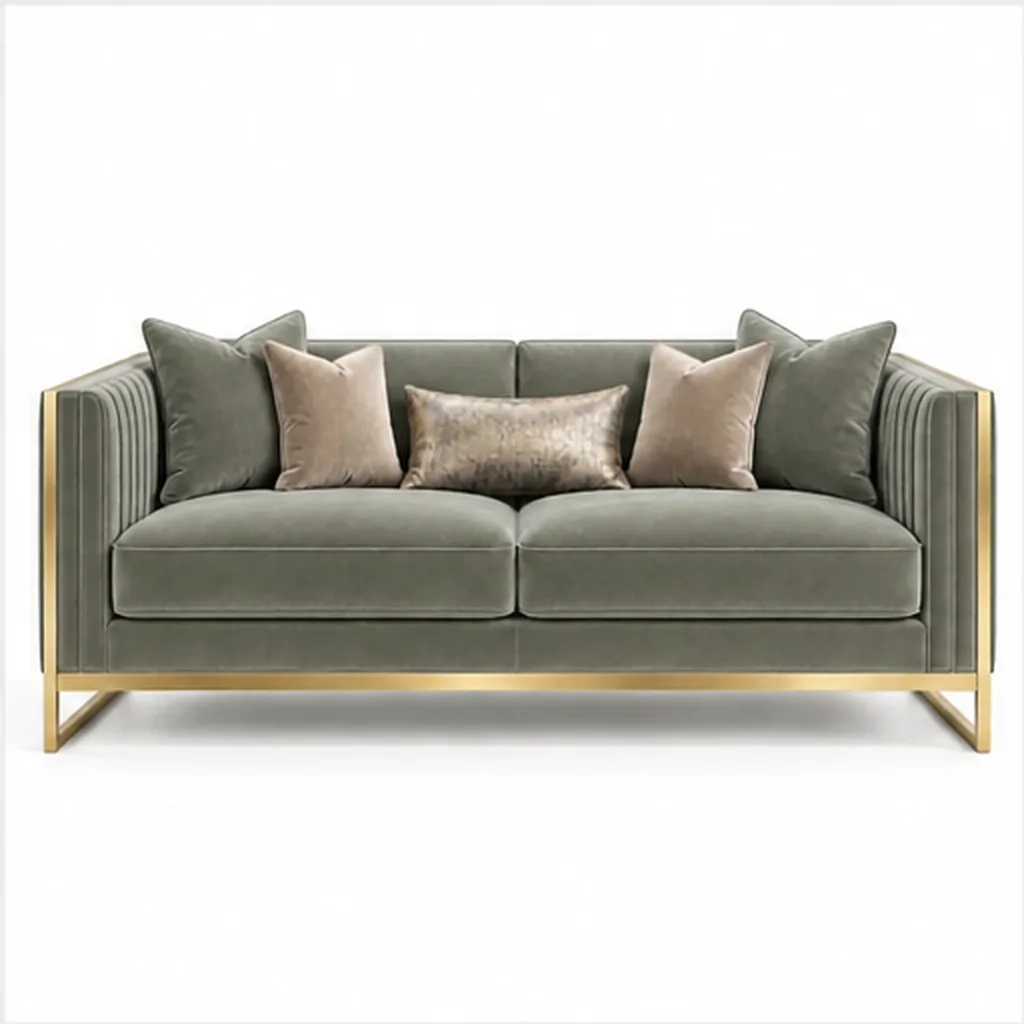 Luxe Noir 2 Seater Sofa