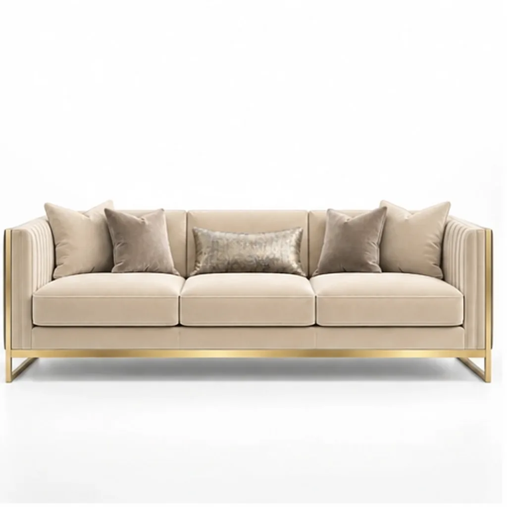 Luxe Noir 3 Seater Sofa