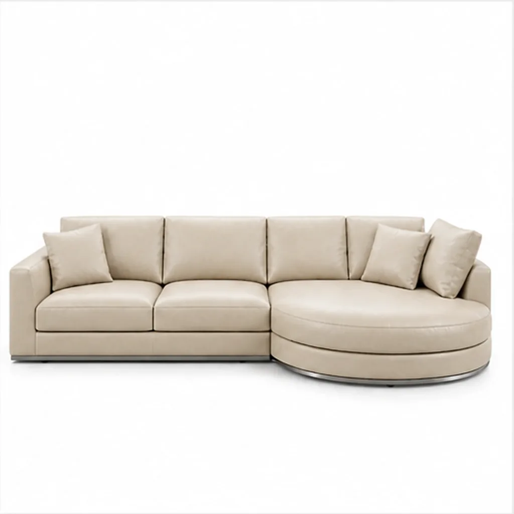 Milano Curved Chaise Sectional Sofa