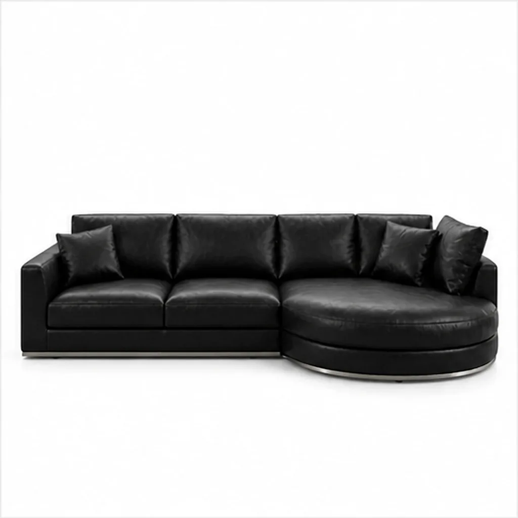 Milano Curved Chaise Sectional Sofa