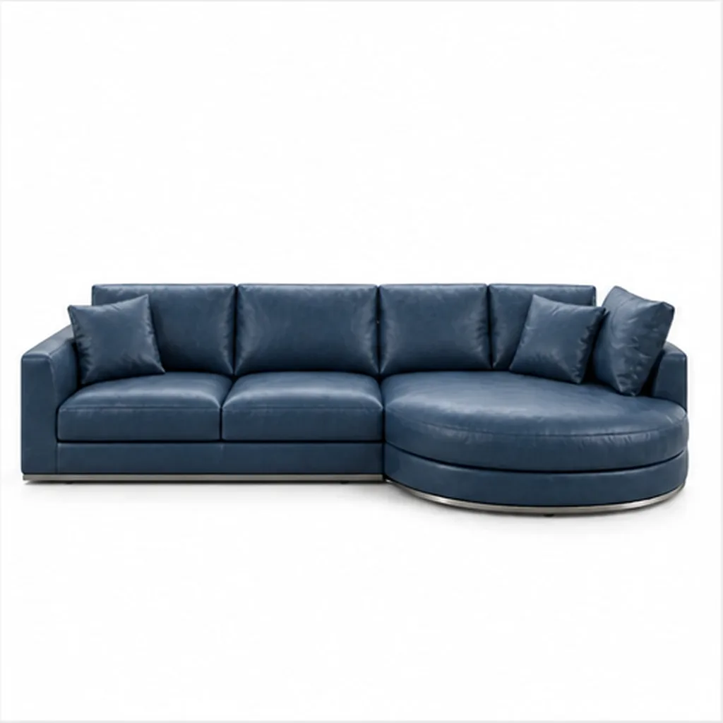 Milano Curved Chaise Sectional Sofa