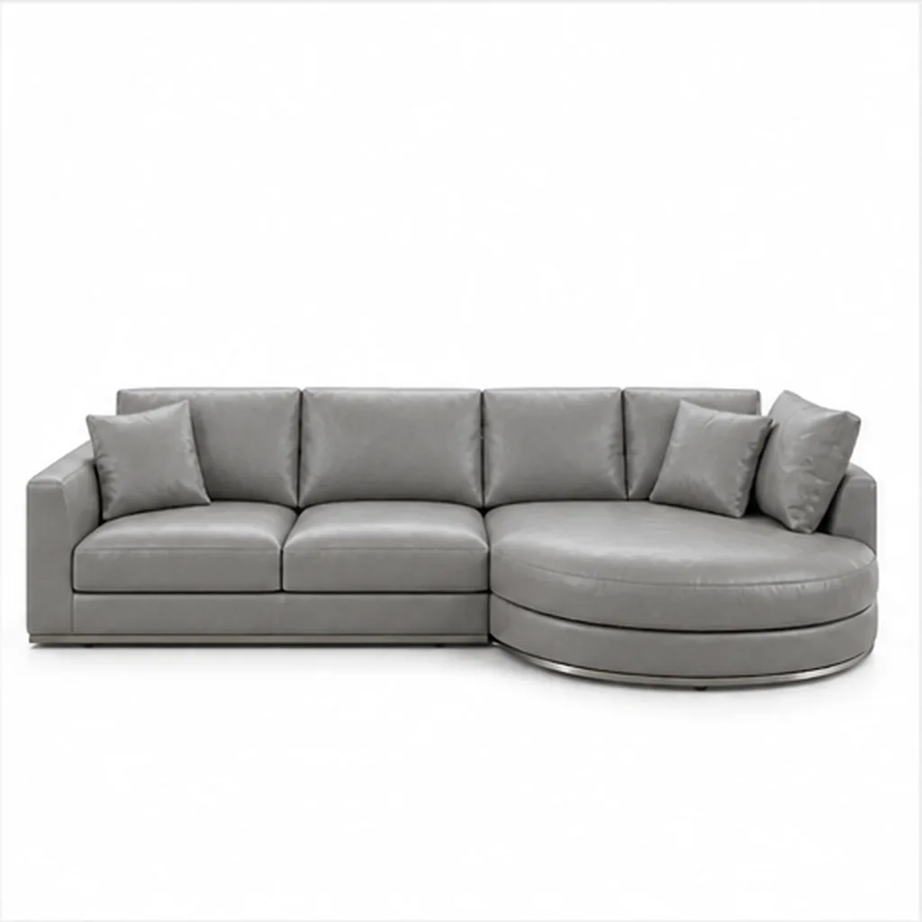 Milano Curved Chaise Sectional Sofa