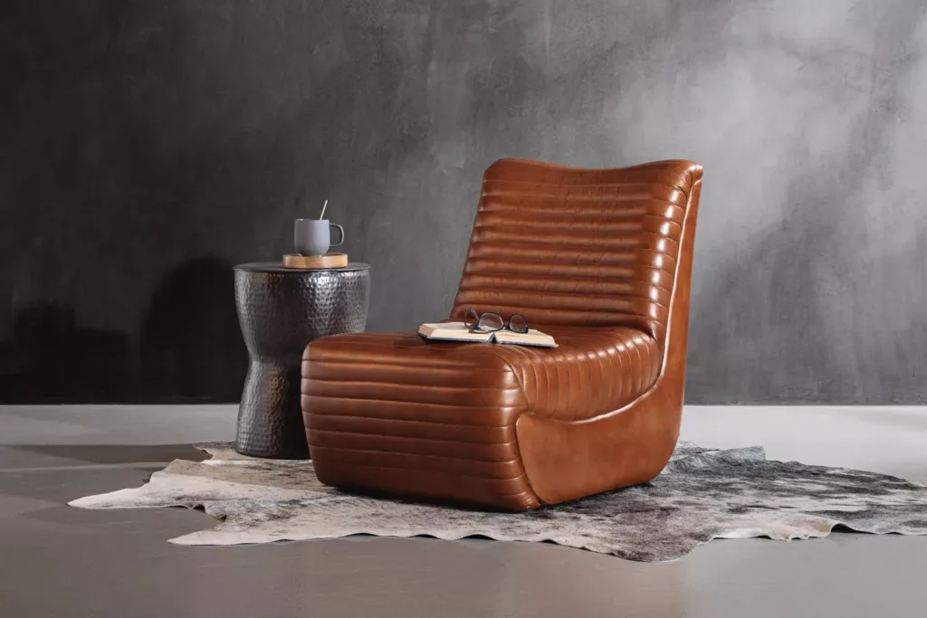 McClane Leather Chair - Bourbon