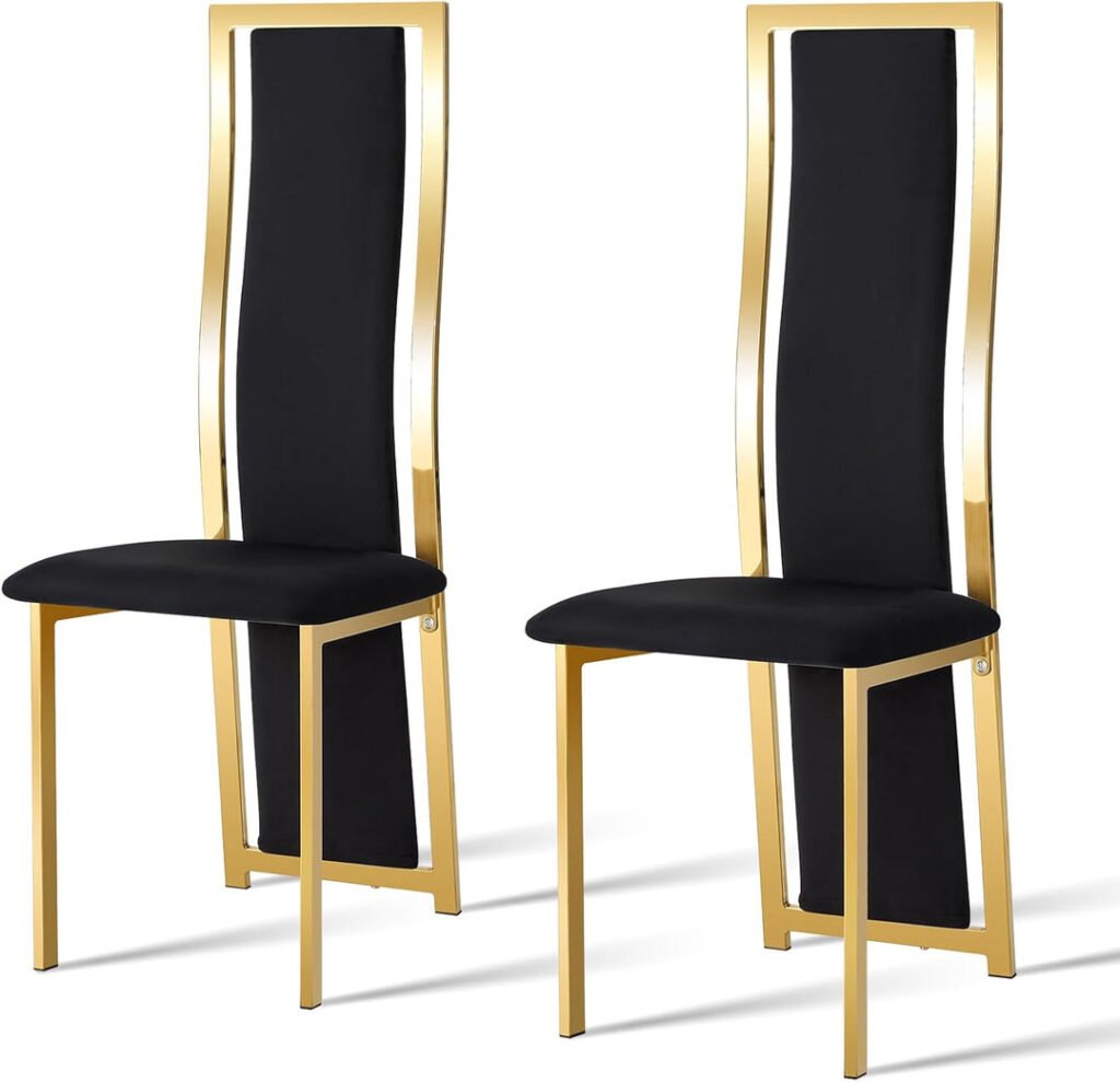 Atalia Modern Upholstered High Back Dining Chairs