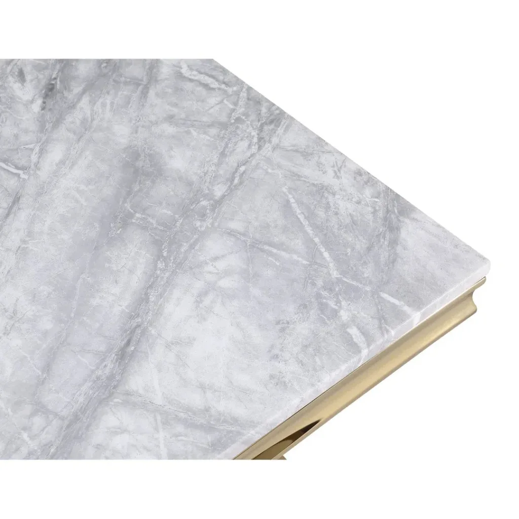 Bellvara Marble & Gold 7-Piece Dining Set