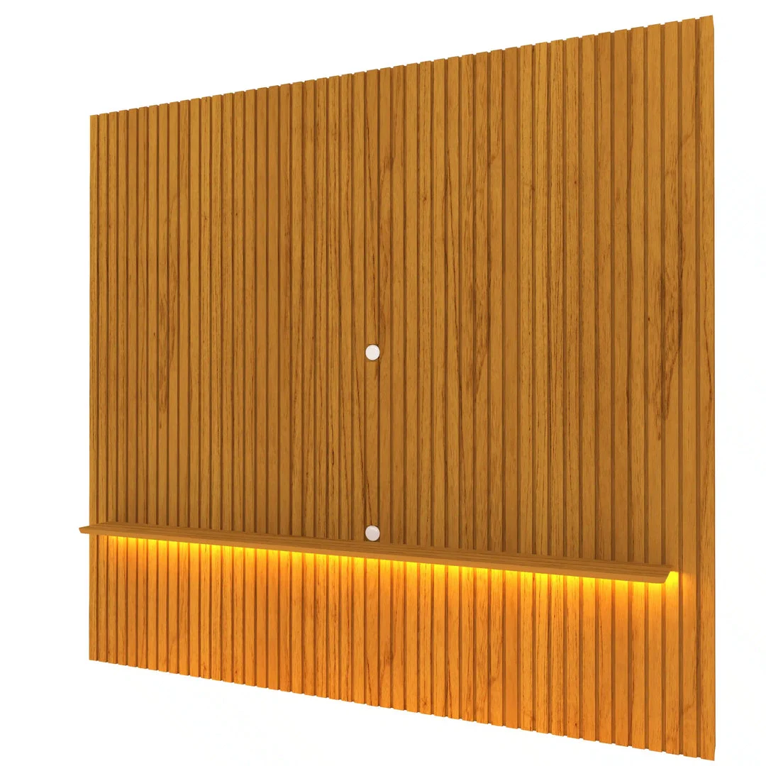 Nobre Premium Modern Full-Wall Slatted Plasma Stand