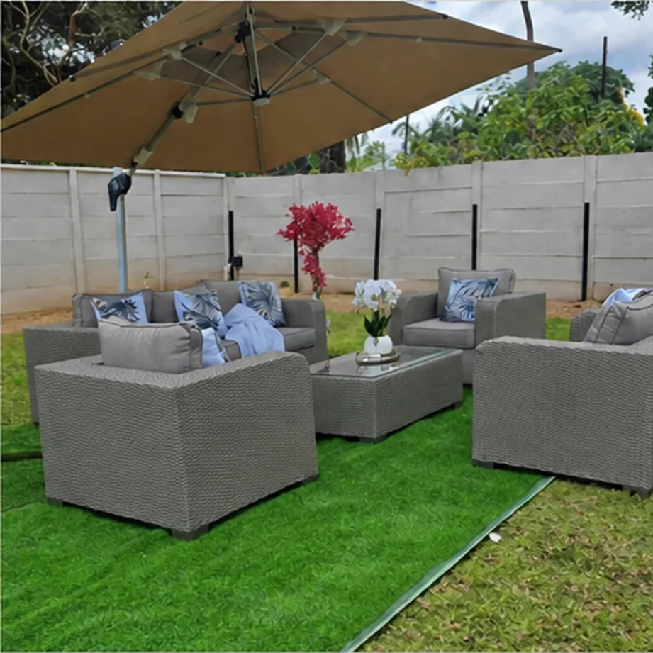 Serenity Woven Outdoor Lounge Set – 5 Piece Patio Collection