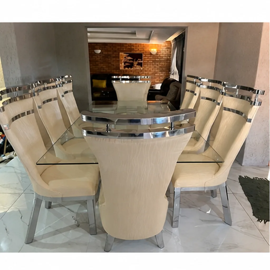 8 Seater Stainless Steel Dining Room Suite