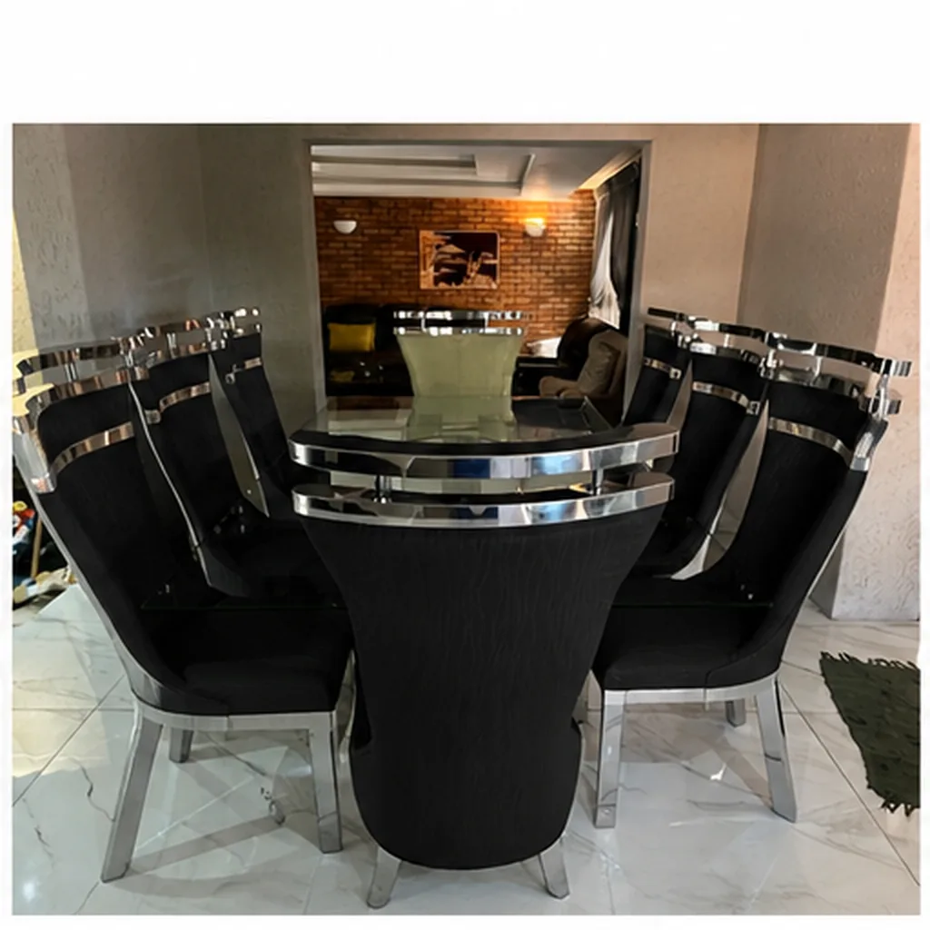 8 Seater Stainless Steel Dining Room Suite